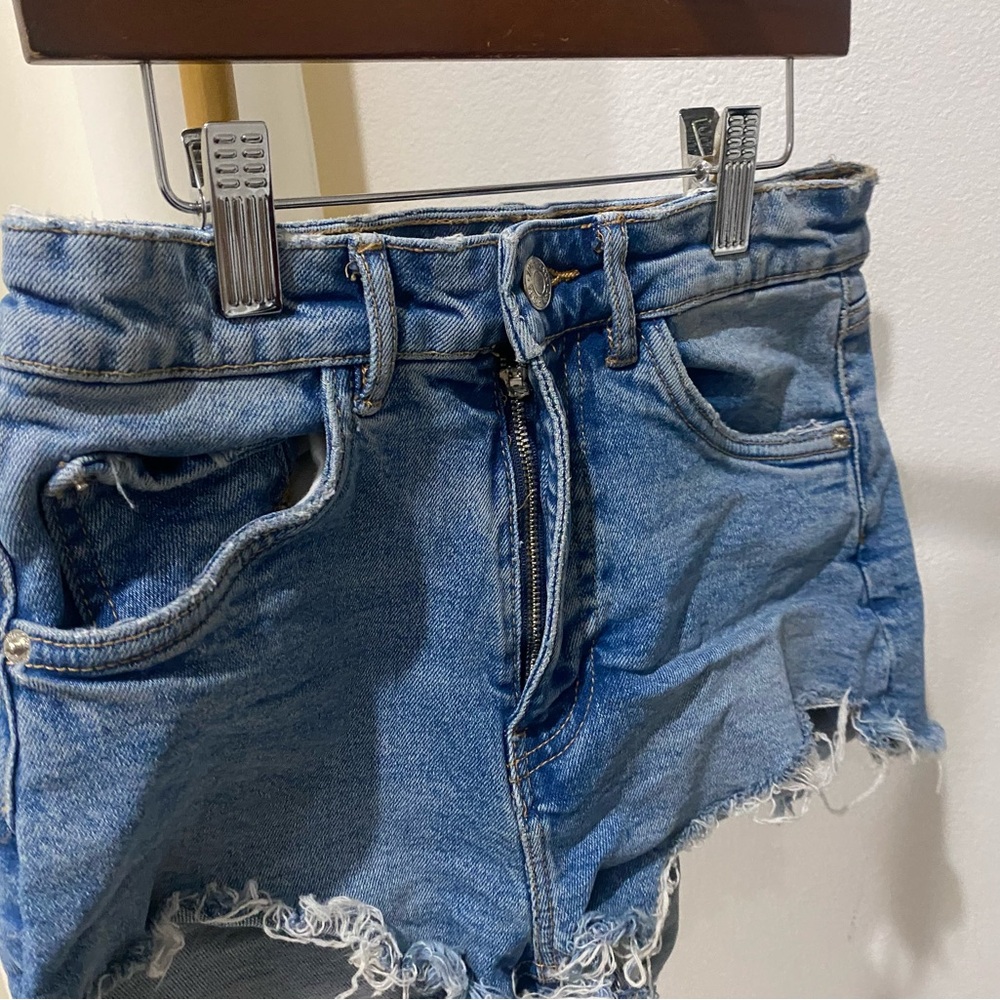 denim shorts